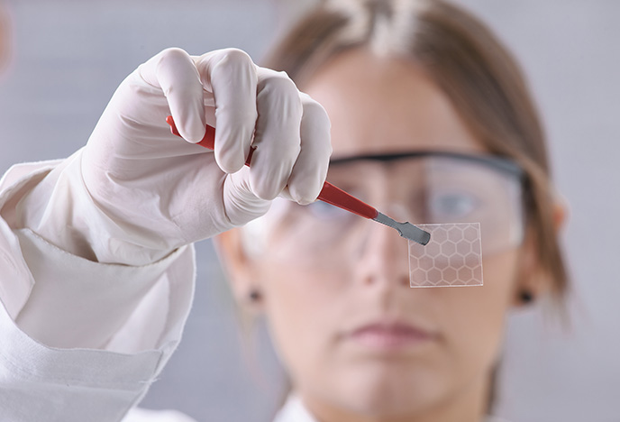 Researcher graphene
